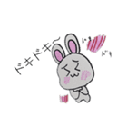 かおデカうさぎ 2（個別スタンプ：3）