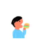 僕のゆるい一日（個別スタンプ：4）