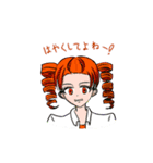 カラフリーガールズ（個別スタンプ：3）
