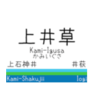 西武鉄道新宿線の駅標スタンプ（個別スタンプ：12）