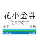 西武鉄道新宿線の駅標スタンプ（個別スタンプ：18）