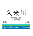 西武鉄道新宿線の駅標スタンプ（個別スタンプ：20）
