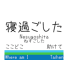 西武鉄道新宿線の駅標スタンプ（個別スタンプ：32）
