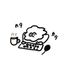 コーヒー好きな働くアワアワちゃん（個別スタンプ：6）