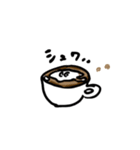 コーヒー好きな働くアワアワちゃん（個別スタンプ：9）