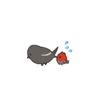 赤いとりと黒いとり（個別スタンプ：9）
