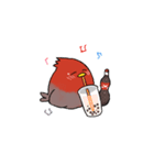 赤いとりと黒いとり（個別スタンプ：13）