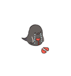 赤いとりと黒いとり（個別スタンプ：33）
