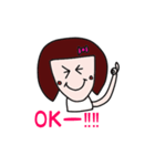 ぱっつんおかっぱ女子（個別スタンプ：10）