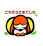 [敬語バージョン]お絵書きオレンジわんわん（個別スタンプ：8）
