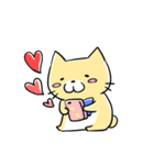 まったり猫さん（らぶらぶ）（個別スタンプ：8）