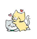 まったり猫さん（らぶらぶ）（個別スタンプ：37）