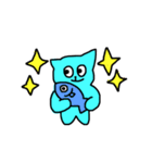 みずいろのねこ☆（個別スタンプ：32）