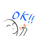 【長野県】シンプル方言MOJIだけスタンプ 1（個別スタンプ：3）