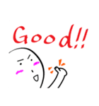 【長野県】シンプル方言MOJIだけスタンプ 1（個別スタンプ：4）