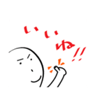 【長野県】シンプル方言MOJIだけスタンプ 1（個別スタンプ：5）