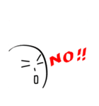 【長野県】シンプル方言MOJIだけスタンプ 1（個別スタンプ：6）