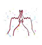 指を動かす（個別スタンプ：13）