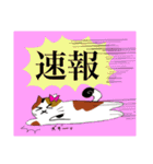 使える！仲良し猫のふわトラみけ（個別スタンプ：37）