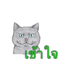 猫スタンプ【タイ語】（個別スタンプ：10）