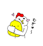 【ねぎま】ニワトリ（個別スタンプ：34）