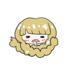 天真爛漫おさげちゃん(おんなのこ)（個別スタンプ：1）