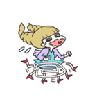 天真爛漫おさげちゃん(おんなのこ)（個別スタンプ：9）