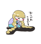 天真爛漫おさげちゃん(おんなのこ)（個別スタンプ：15）