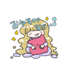 天真爛漫おさげちゃん(おんなのこ)（個別スタンプ：16）