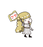 天真爛漫おさげちゃん(おんなのこ)（個別スタンプ：19）