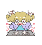 天真爛漫おさげちゃん(おんなのこ)（個別スタンプ：28）