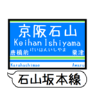 大津線(石山坂本 京津) 駅名 シンプル（個別スタンプ：3）