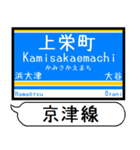 大津線(石山坂本 京津) 駅名 シンプル（個別スタンプ：22）