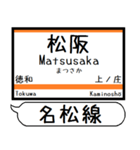 三重名松線 参宮線 駅名 シンプル＆いつでも（個別スタンプ：1）