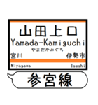 三重名松線 参宮線 駅名 シンプル＆いつでも（個別スタンプ：27）