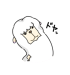 アルパカの「しろ」。（個別スタンプ：12）