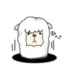 アルパカの「しろ」。（個別スタンプ：14）