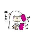 アルパカの「しろ」。（個別スタンプ：22）