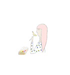 無表情な女子の日常（個別スタンプ：2）