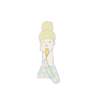 無表情な女子の日常（個別スタンプ：4）