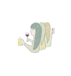無表情な女子の日常（個別スタンプ：7）