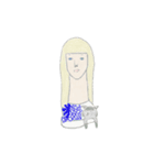 無表情な女子の日常（個別スタンプ：8）