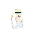 無表情な女子の日常（個別スタンプ：14）
