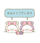 【丁寧】リボンちゃん×アクマちゃん（個別スタンプ：5）