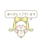 【丁寧】リボンちゃん×アクマちゃん（個別スタンプ：34）