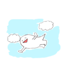 ふしぎな白い生き物（個別スタンプ：15）