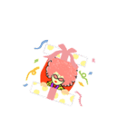ピンクアフロ（個別スタンプ：11）