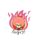 ピンクアフロ（個別スタンプ：13）