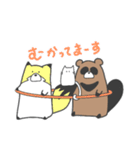 ネコさんとクマさん(ネコさん多め)（個別スタンプ：14）