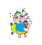 グリーン坊や①（個別スタンプ：13）